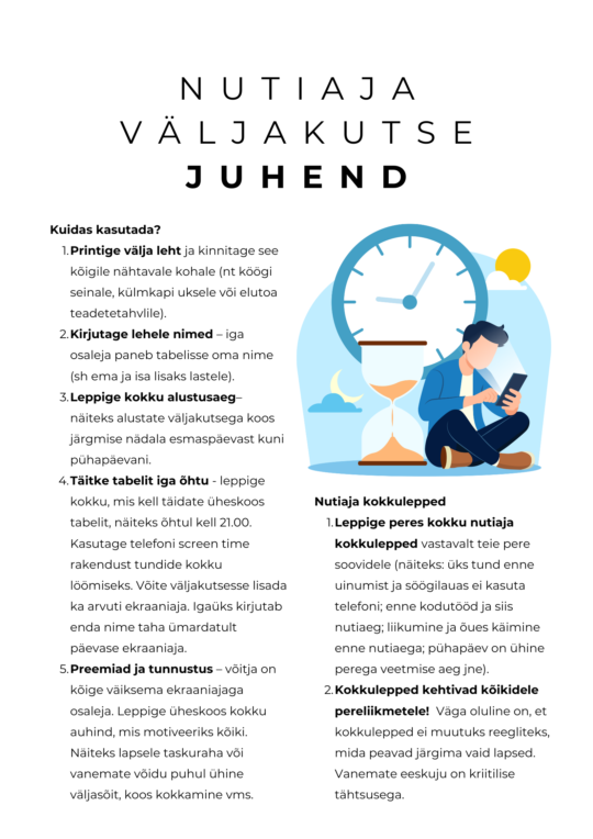 nutiaja väljakutse juhend